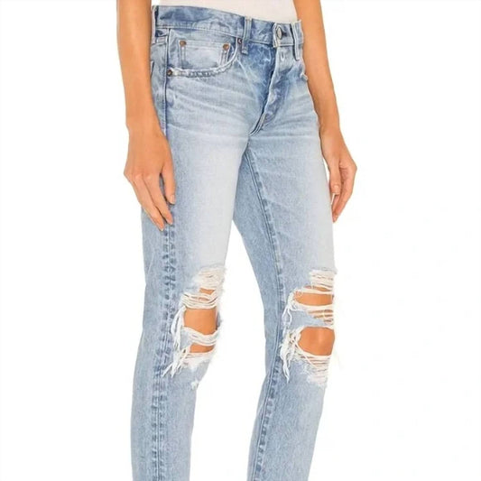 Moussy - MV May Tapered - Mid Jeans - ankle - blue - clothing