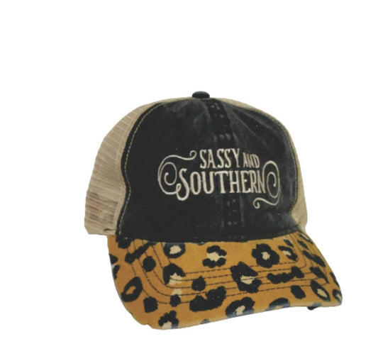 Muddy Carrots - Women's Sassy & Southern Mesh Back Hat - accessories - beige - hats