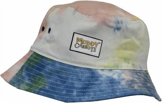 Muddy Carrots - Women's Tie Dye Bucket Hat - accessories - hats - white