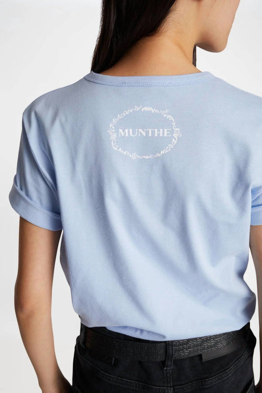 Munthe - Fedelio T-shirt - blue - clothing - cotton