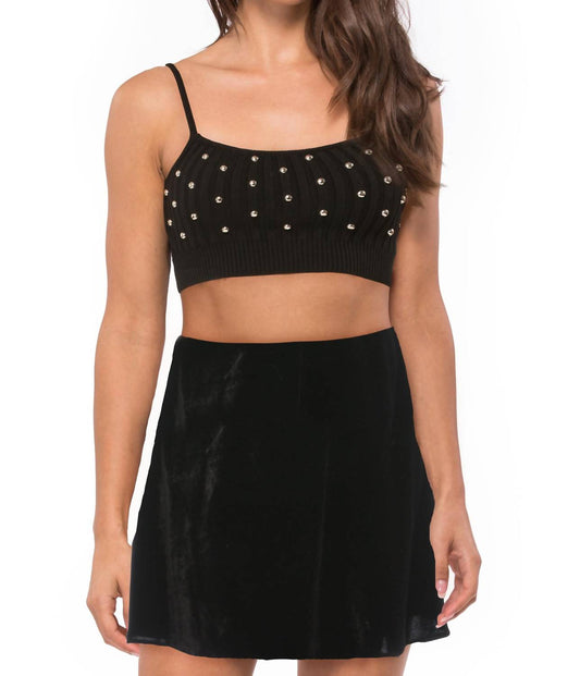 Nbd - Saffron Tank - black - clothing - crop - tops