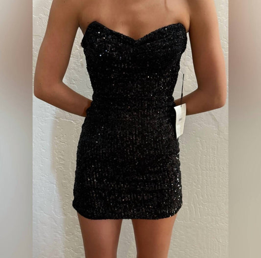 Nookie - Valentina Sequin Mini Dress - black - clothing - dresses