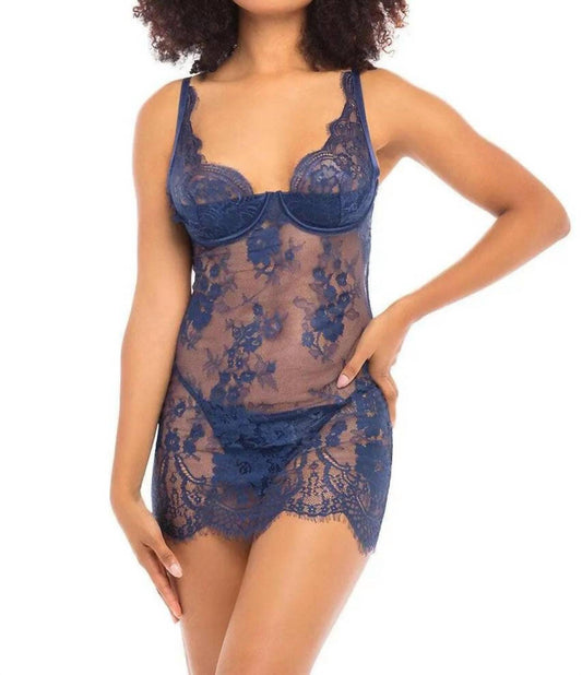 Oh La La Cheri - Georgia Babydoll - blue - chemises - clothing