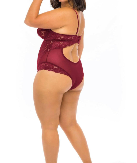 Oh La La Cheri - Page Underwire All Lace Teddy - Plus - bras - clothing - intimates