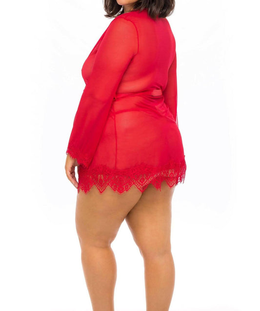 Oh La La Cheri - Provence Robe - Plus - clothing - intimates - loungewear