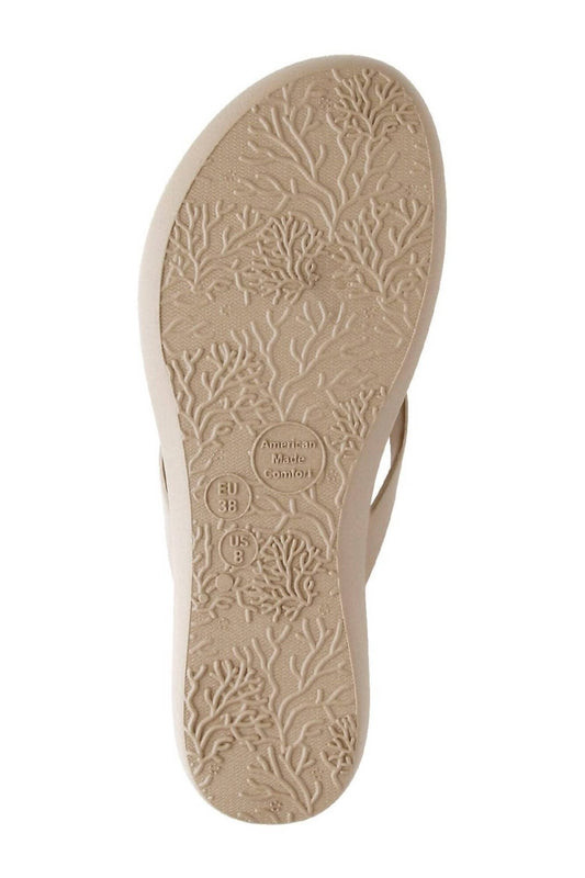 Oka - B - Women's Lucky Flip Flops - beige - shoes - slippers
