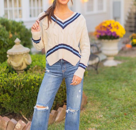 Olivaceous - Emory Sweater - beige - clothing - cotton