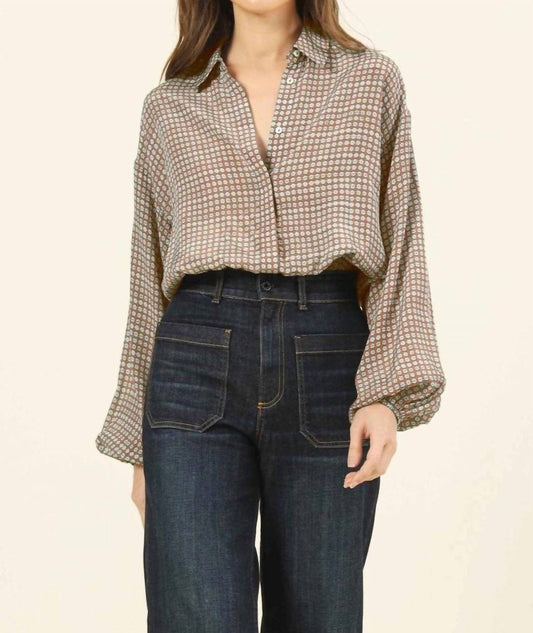 Omika - Nero Blouse - blouses - brown - clothing