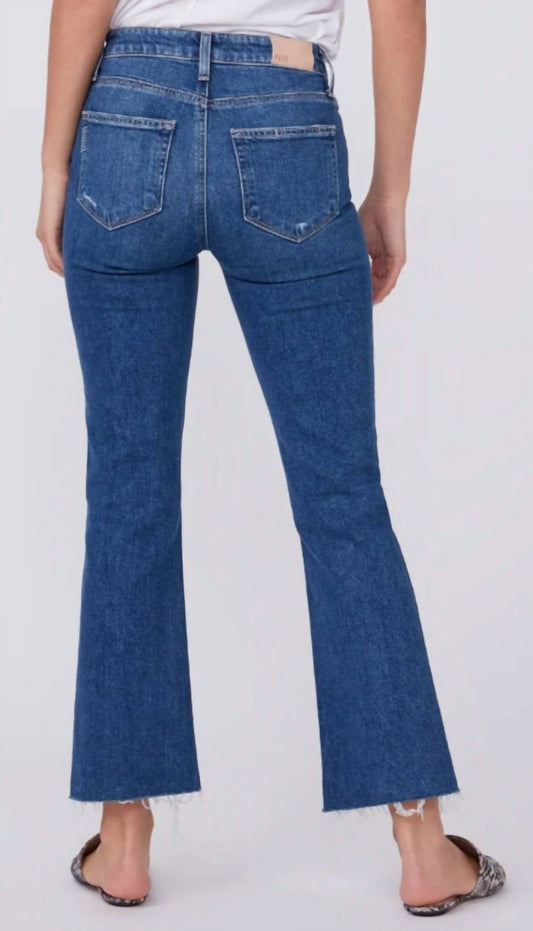 Paige - Vintage Colette Crop Flare Jeans - ankle - blue - clothing