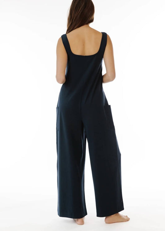 Paper Label - Chloe Jumpsuit - blue - clothing - cotton