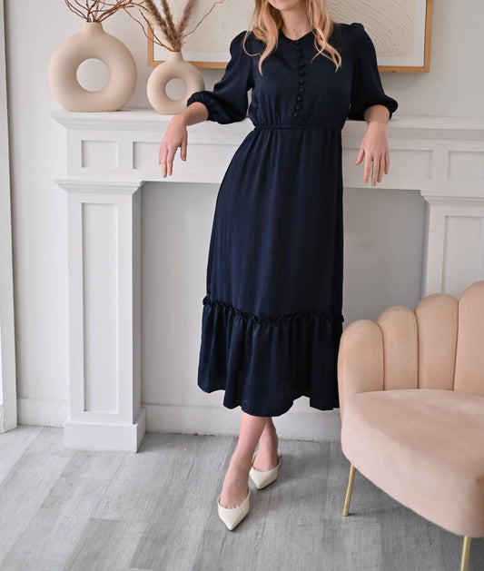 Pero New York - Caroline Dress - blue - clothing - directbrandpartner