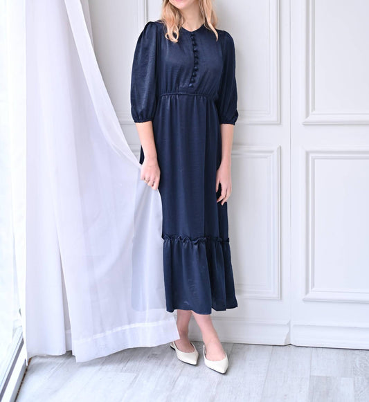 Pero New York - Caroline Dress - blue - clothing - directbrandpartner