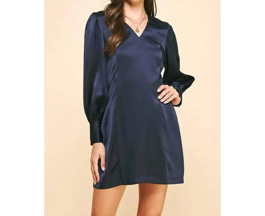 Pinch - Enchanted Evenings Satin Dress - blue - clothing - dresses