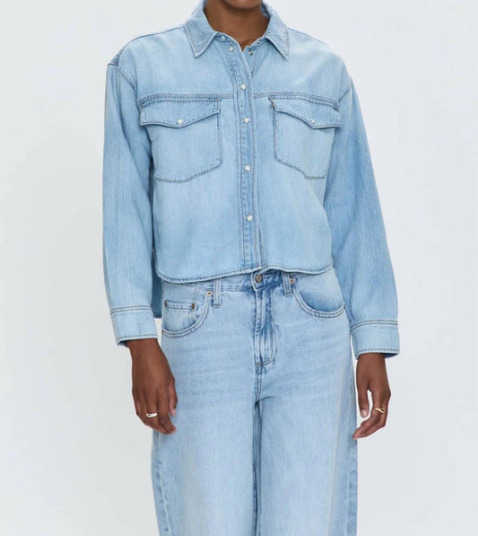 Pistola - Sadie Classic Workwear Shirt - blue - button - down - shirts - clothing