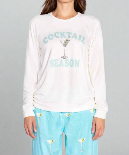 Pj Salvage - Cocktail Season Long Sleeve Top - clothing - graphic - polyester