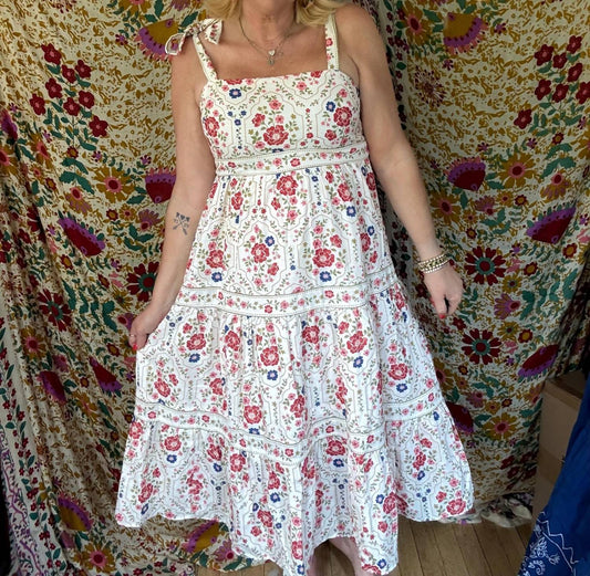 Polagram - Fields Of Bloom Midi Dress - clothing - dresses - floral