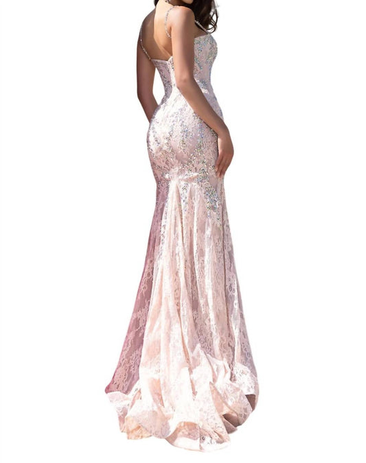 Portia&Scarlett - Lace And Crystal Mermaid Gown - clothing - dresses - lace