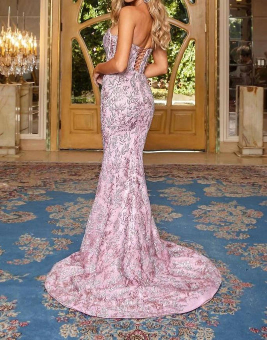 Portia&Scarlett - Long Strapless Prom Dress - clothing - dresses - floral