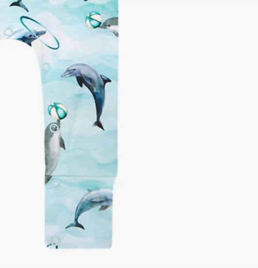 Posh Peanut - Baby Basic Romper - animal - blue - bottoms