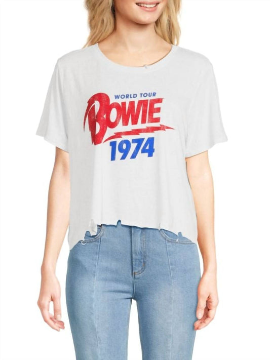 Prince Peter - Bowie World Tour Crop Tee - clothing - cotton - crop - tops
