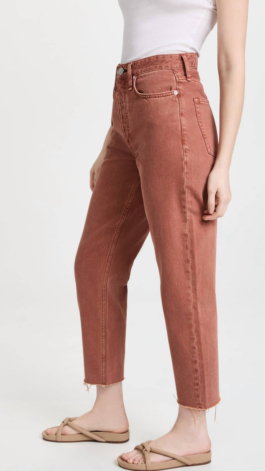 Rag & Bone - ALISSA JEANS - ankle - brown - clothing