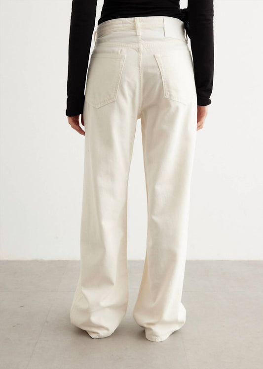 Rag & Bone - Featherweight Logan Mid Rise Wide Leg Jean - clothing - cotton - blend - flare