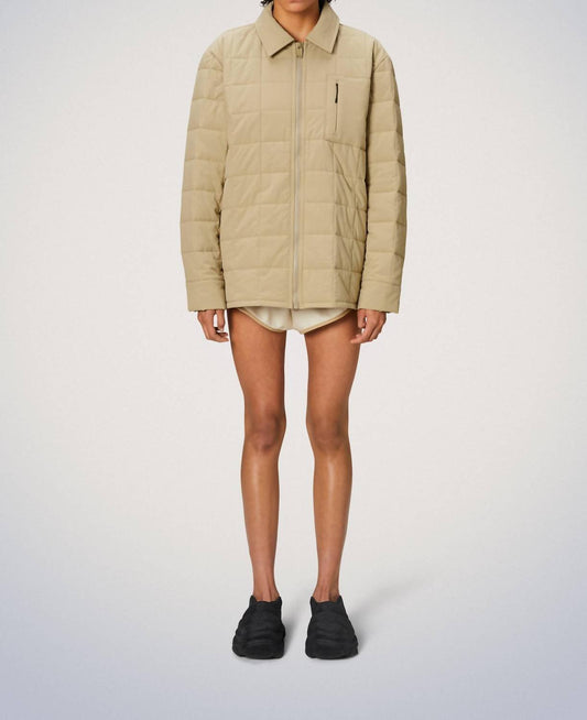 Rains - Giron Liner Overshirt T1 Jacket - beige - casual - jacket - clothing