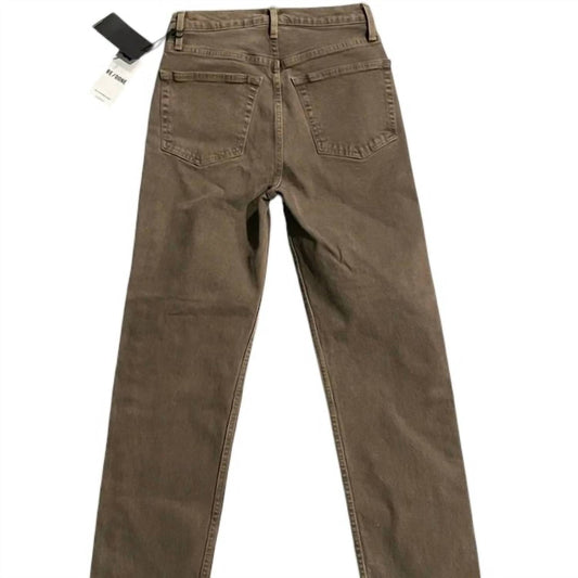 Re/Done - Women's 90s High Rise Loose Jeans - brown - clothing - cotton - blend