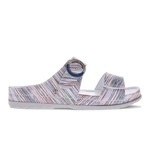Revere - Women's Palma 2 Strap Slide Sandal - leather - sandals - shoes