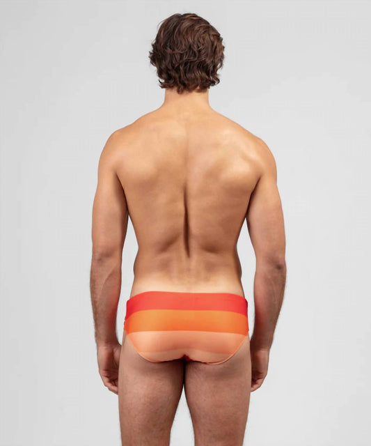 Ron Dorff - Swim Briefs Big Stripes - clothing - men - orange