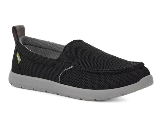 Sanuk - Boy's Lil Sidewalk Surfer Lite Shoes - black - kids - shoes