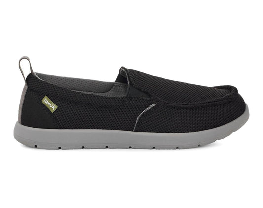 Sanuk - Boy's Lil Sidewalk Surfer Lite Shoes - black - kids - shoes
