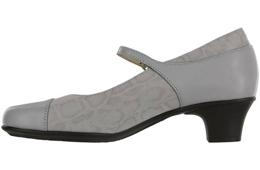 Sas - Isabel - grey - heels - leather