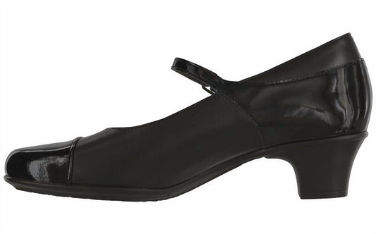 Sas - Women's Isabel Mary Jane Heel - black - heels - leather