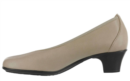 Sas - Women's Milano Crema Leather Pump Heels - beige - heels - leather