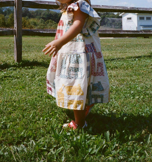 Sea - Girl's Anneliese Dress - beige - casual - clothing