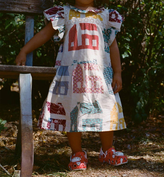 Sea - Girl's Anneliese Dress - beige - casual - clothing