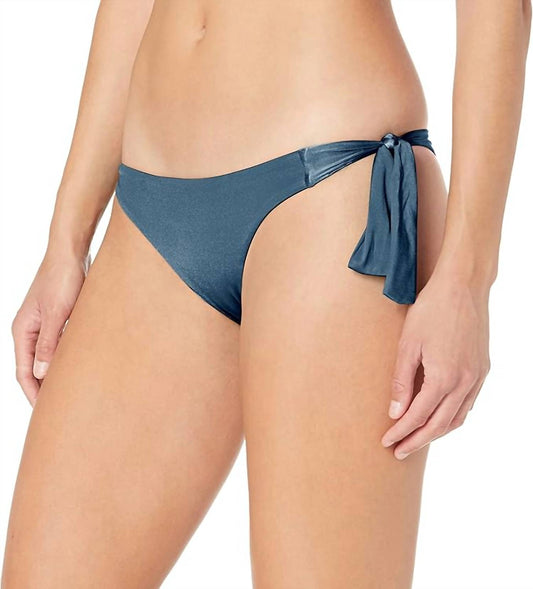 Seafolly - Shine On Hipster Tie Side Bikini Bottom - bikinis - blue - clothing