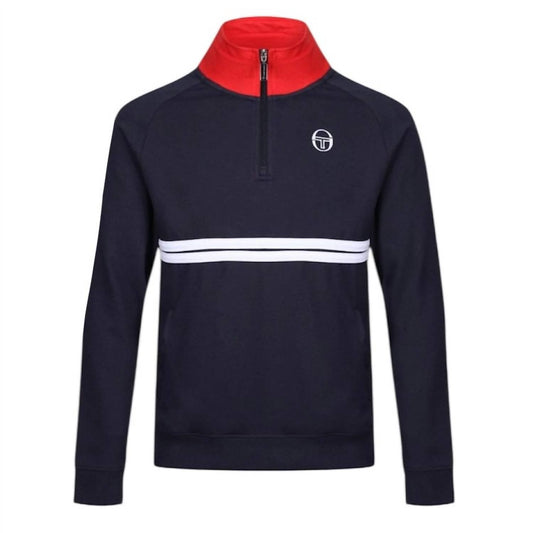 Sergio Tacchini - Dallas 1/4 Zip Tracktop Archivio Jacket - blue - clothing - jackets