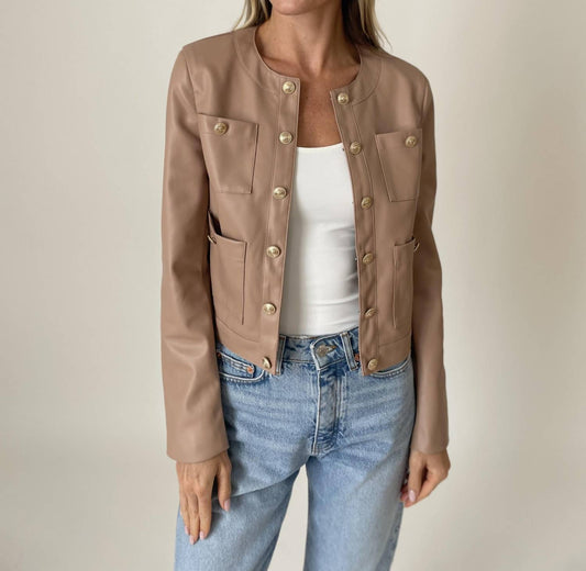 Six/Fifty - Blair Jacket - brown - clothing - jackets