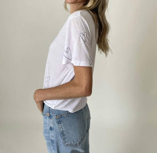 Six/Fifty - Millie Graphic Heart Tee - clothing - rayon - shirts