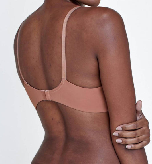 Skarlett Blue - Entice Lace Balconette Bra - bras - brown - clothing