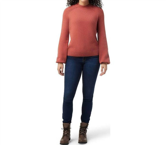 Smartwool - Bell Sleeve Sweater - clothing - crew - red