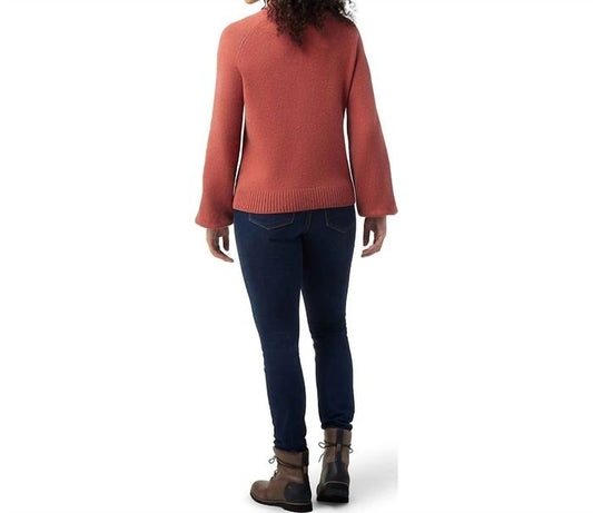 Smartwool - Bell Sleeve Sweater - clothing - crew - red