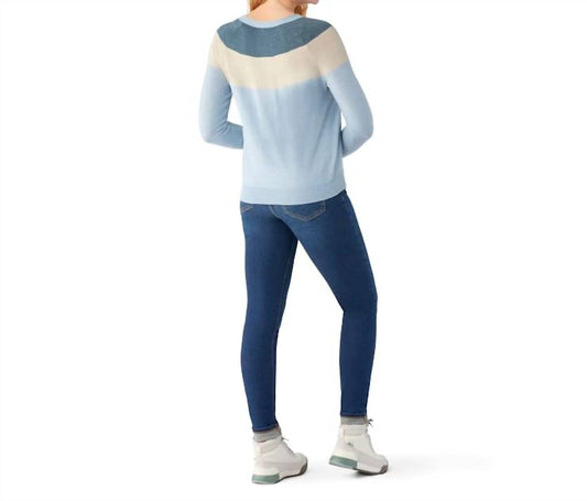 Smartwool - Colorblock Crew Sweater - blue - clothing - crew