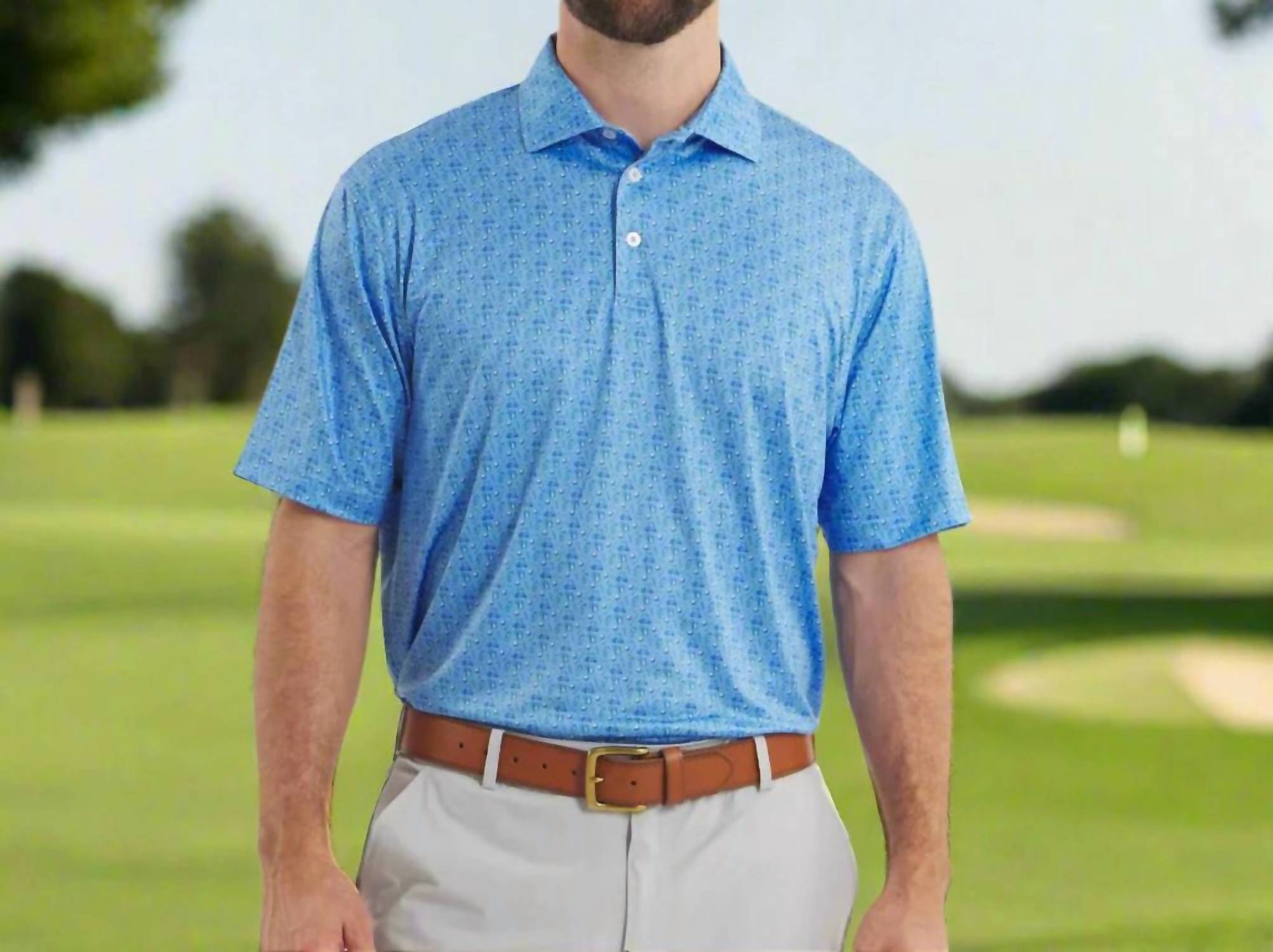 Southern Marsh Flyline Performance Short Sleeve Polo Cart Path