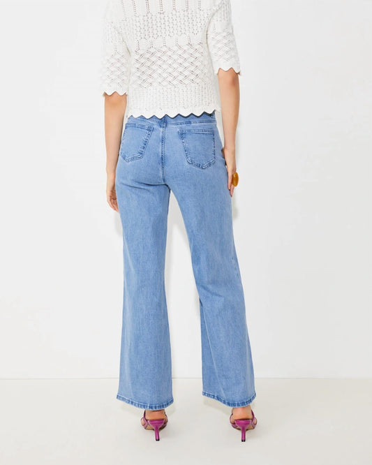 Suncoo - Woven Roxy Jeans - blue - clothing - flare