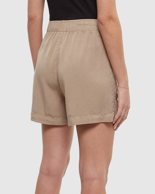 Tentree - Cascades Relaxed High Rise Pull - on Short - beige - clothing - high - waist