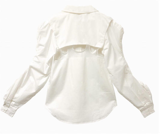 The Athletic Side Of Us - Anne Detachable Back Shirt - button - down - shirts - clothing - directbrandpartner