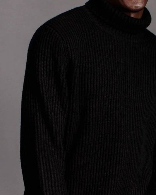 The Athletic Side Of Us - Turtle Neck Sweater - black - clothing - directbrandpartner
